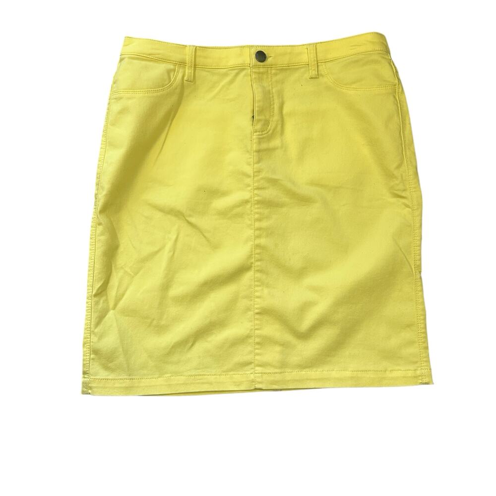 Style & Co Yellow Malibu Skirt – Size 12 –‎ NWT – Premium Stretch